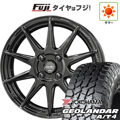 【新品 軽自動車】N-BOX タント スペーシア 夏タイヤ ホイール4本セット 155/65R14 ヨコハマ ジオランダー A/T4 G018 RBL 共豊 サーキュラー C10R 4.5J 14インチ
