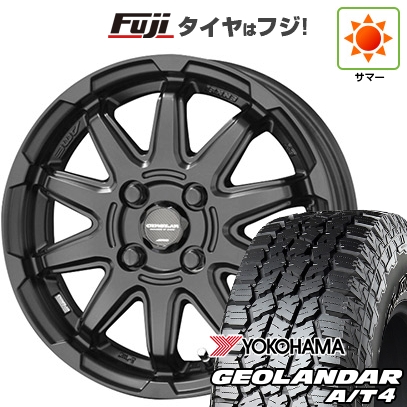 【新品 軽自動車】N-BOX タント スペーシア 夏タイヤ ホイール4本セット 155/65R14 ヨコハマ ジオランダー A/T4 G018 RBL 共豊 サーキュラー C10S 4.5J 14インチ