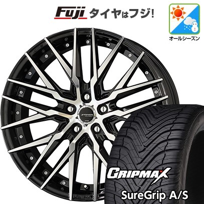 【新品国産車用 5穴114.3車】 オールシーズンタイヤ ホイール4本セット 225/45R19 グリップマックス シュアグリップA/S(限定) 共豊 シュタイナー CVX 19インチ