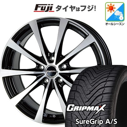 グリップマックス - 【新品国産車用 5穴100】 オール時期タイア 車輪4本仕掛ける 225/55R18 シュアグリップA/S HOT STUFF ラフィット LE-03 18in 自動車-オールシーズンタイヤ、ホイールセット-タイヤ、ホイール