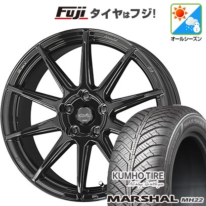 【新品国産車用 5穴114.3車】 オールシーズンタイヤ ホイール4本セット 215/50R17 クムホ マーシャル MH22(限定) 共豊 サーキュラー C10R 17インチ