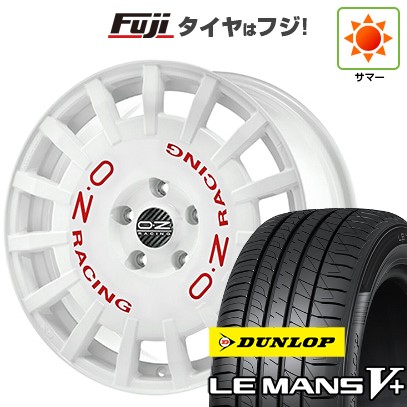 【新品国産車用 5穴100車】 夏タイヤ ホイール4本セット 215/40R18 ダンロップ ルマン V+(ファイブプラス) OZ ラリーレーシング 18インチ