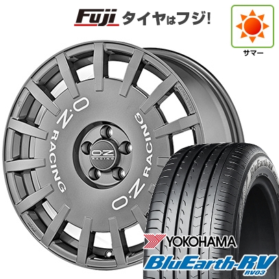 【パンク保証付き】【新品国産車用 5穴100車】 夏タイヤ ホイール4本セット 205/50R17 ヨコハマ ブルーアース RV-03 OZ ラリーレーシング 17インチ