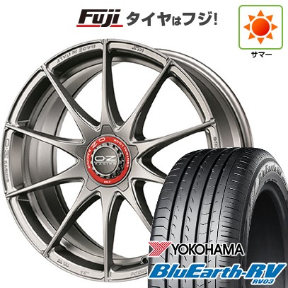 【パンク保証付き】【新品国産車用 5穴114.3車】 夏タイヤ ホイール4本セット 225/45R18 ヨコハマ ブルーアース RV-03 OZ フォーミュラHLT 18インチ