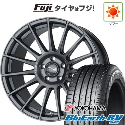 【パンク保証付き】【新品国産車用 5穴114.3車】 夏タイヤ ホイール4本セット 245/35R20 ヨコハマ ブルーアース RV-03 OZ スーパーツーリズモ ダカール 20インチ