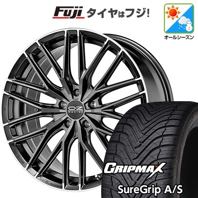 【新品国産車用 5穴114.3車】 オールシーズンタイヤ ホイール4本セット 225/40R19 グリップマックス シュアグリップA/S(限定) OZ グランツーリズモ HLT 19インチ