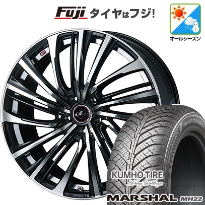 新品国産車用 5穴114.3車 オールシーズンタイヤ ホイール4本セット 235/55R18 クムホ マーシャル MH22(限定) WEDS ウェッズ レオニス FS 18インチ