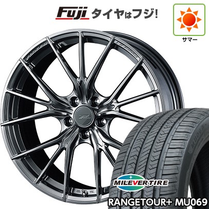 【新品国産車用 5穴114.3車】 夏タイア 車輪４本仕掛ける 225/55R18 ミ生き胆 範囲周遊旅行つけ加えるMU069（押さえる） ウェッズ F-ZERO FZ-1 18in 夏タイヤ、ホイールセット-車、バイク、自転車