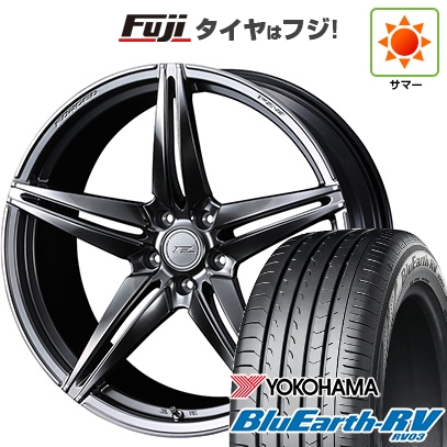 パンク保証付き 新品国産車用5穴114.3 | 夏タイヤ ホイール4本セット | 225/55R18 | ブルーアース RV-03 | F-ZERO FZ-3 18インチ