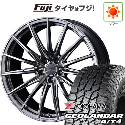 【新品国産車用5穴114.3】 | 夏タイヤ ホイール4本セット | 225/55R18 | ヨコハマ ジオランダー A/T4 G018 RBL | WEDS ウェッズ F-ZERO FZ-4 | 7.5J 18インチ