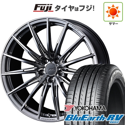パンク保証付き 新品国産車用5穴114.3 | 夏タイヤ ホイール4本セット | 225/55R18 | ブルーアース RV-03 | F-ZERO FZ-4 18インチ