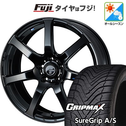 新品国産車用 5穴114.3車 オールシーズンタイヤ ホイール4本セット 225/55R18 GRIP MAX シュアグリップ オールシーズン(限定) WEDS レオニス NAVIA 07 18インチ