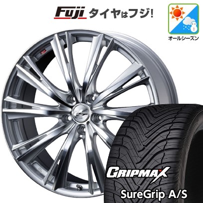 【新品国産車用 5穴114.3車】 オールシーズンタイヤ ホイール4本セット 235/50R18 GRIP MAX シュアグリップ オールシーズン(限定) WEDS レオニス WX 18インチ