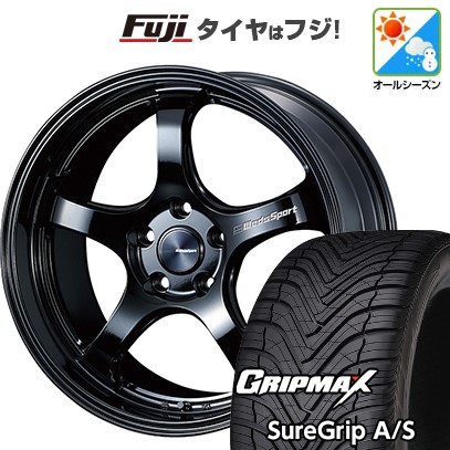 【新品国産車用 5穴114.3車】 オールシーズンタイヤ ホイール4本セット 235/50R18 GRIP MAX シュアグリップ オールシーズン(限定) WEDSスポーツ RN-05M 18インチ