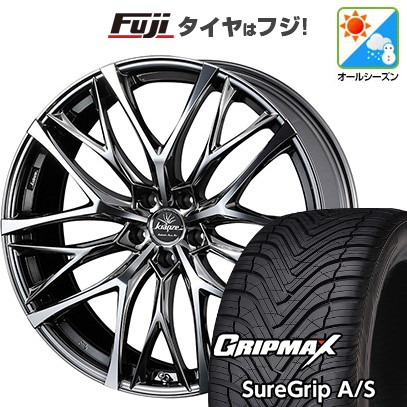 新品国産車用 5穴114.3車 オールシーズンタイヤ ホイール4本セット 215/50R18 GRIP MAX シュアグリップ A/S(限定) WEDS クレンツェ ウィーバル 100EVO 18インチ