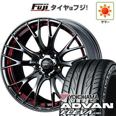 【新品国産車用 5穴114.3車】 夏タイヤ ホイール4本セット 215/40R18 ヨコハマ アドバン フレバV701 WEDS ウェッズスポーツ SA-20R 18インチ