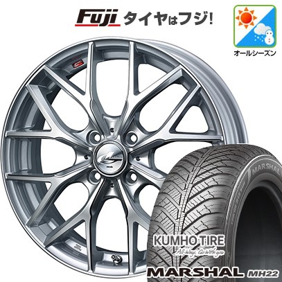 新品国産車用 5穴114.3車 オールシーズンタイヤ ホイール4本セット 235/55R18 クムホ マーシャル MH22(限定) WEDS ウェッズ レオニス MX 18インチ