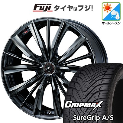 【新品国産車用 5穴114.3車】 オールシーズンタイヤ ホイール4本セット 215/45R18 GRIP MAX シュアグリップ オールシーズン(限定) WEDS レオニス VX 18インチ
