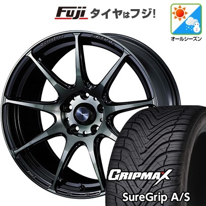 【新品国産車用 5穴114.3車】 オールシーズンタイヤ ホイール4本セット 235/50R18 GRIP MAX シュアグリップ オールシーズン(限定) WEDSスポーツ SA-99R 18インチ