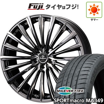 【新品国産車用 5穴114.3車】 夏タイヤ ホイール4本セット 235/55R18 ミレバー スポーツマクロ MA349（限定） WEDS クレンツェ ヴィルハーム 225EVO 18インチ