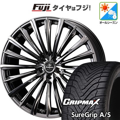 AZENIS 新品国産車用 5穴114.3車 オールシーズンタイヤ ホイール4本 
