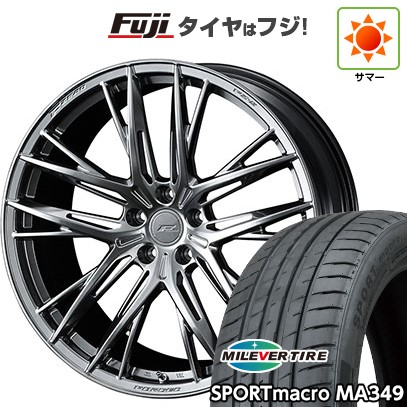 【新品国産車用 5穴114.3車】 夏タイヤ ホイール4本セット 225/35R20 ミレバー スポーツマクロ MA349（限定） WEDS ウェッズ F-ZERO FZ-5 20インチ