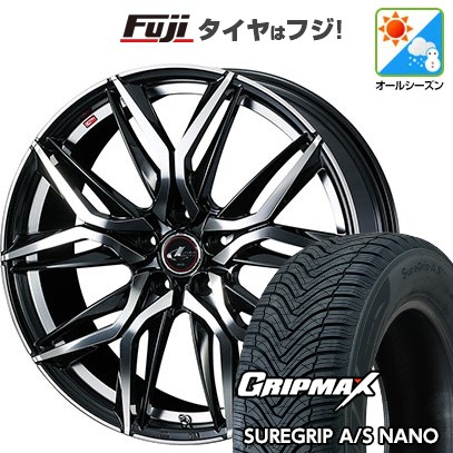 【新品】60系プリウス オールシーズンタイヤ ホイール４本セット 195/60R17 グリップマックス シュアグリップ A/S ナノ ウェッズ レオニス LM 17インチ