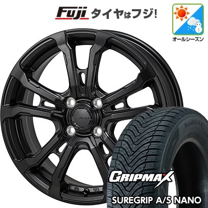 【新品国産車用 4穴100車】 オールシーズンタイヤ ホイール4本セット 185/60R16 グリップマックス シュアグリップAS ナノ モンツァ HI-BLOCK ヴィラス 16インチ