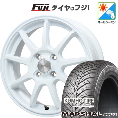 【新品 軽自動車】ソリオ ハスラー オールシーズンタイヤ ホイール４本セット 165/70R14 クムホ マーシャル MH22(限定) LMスポーツLM-QR 14インチ