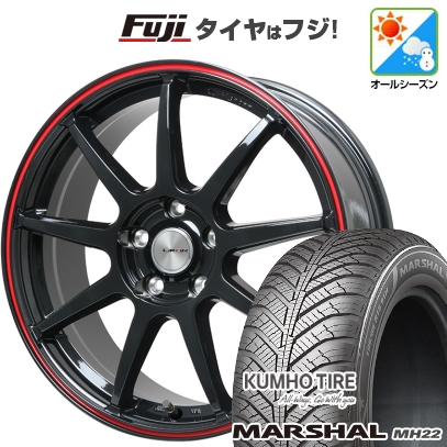 新品国産車用5穴114.3 | オールシーズンタイヤ ホイール4本セット | 215/65R16 | マーシャル MH22(限定) | LMスポーツ LM-QR 16インチ