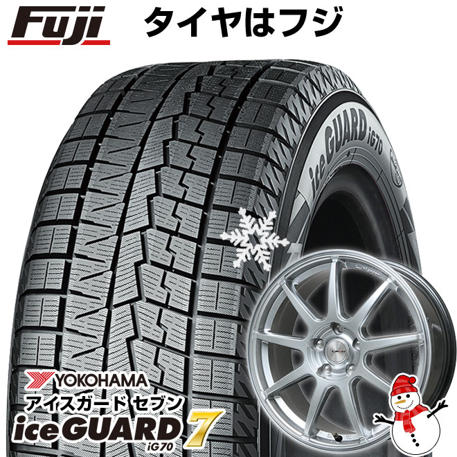 新品国産車用 5穴114.3車  スタッドレスタイヤ ホイール４本セット 225/55R18 ヨコハマ アイスガード7 セブンIG70(2024年製) LMスポーツLM-QR 18インチ
