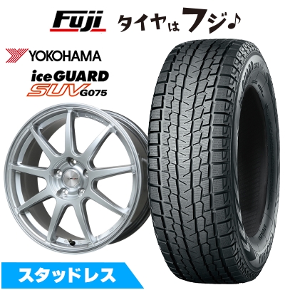 アイスガード SUV G075 - 新品国産車用 5穴114.3車 スタッドレスタイヤ 銀輪4本仕かける 235/60R18 ヨコハマ レアマイスター LM運動競技 LM-QR 7.5J 18in