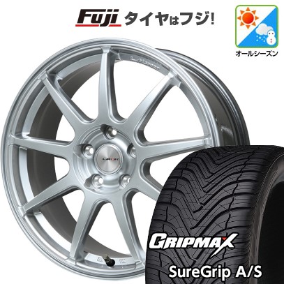【新品国産車用 5穴100車】 オールシーズンタイヤ ホイール4本セット 225/55R18 GRIP MAX シュアグリップ オールシーズン(限定) LMスポーツ LM-QR  18インチ