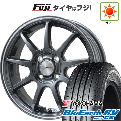 【パンク保証付き】【新品】タフト ソリオ 夏タイヤ ホイール4本セット 165/65R15 ヨコハマ ブルーアース RV-03CK レアマイスター LMスポーツ LM-QR 5J 15インチ