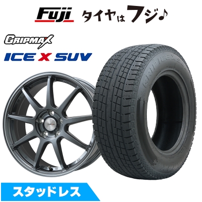新品国産車用 5穴114.3車 スタッドレスタイヤ ホイール4本セット 225/65R17 アイスX SUV BSW(限定2024年製) レアマイスター LMスポーツLM-QR 17インチ