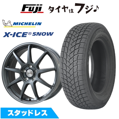 【新品】WRX STI/WRX S4 スタッドレスタイヤ ホイール4本セット ミシュラン エックスアイス スノー 245/40R18 レアマイスター LMスポーツ LM-QR 8J 18インチ