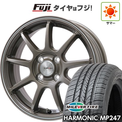 【新品 軽自動車】エブリイワゴン サマータイヤ ホイール4本セット 165/50R15 ミレバー ハーモニック MP247(限定) レアマイスター LMスポーツLM-QR 15インチ