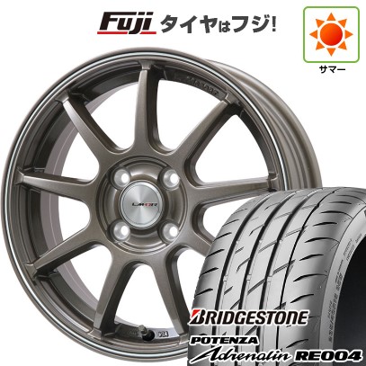 新品 N-BOX タント スペーシア 夏タイヤ ホイール4本セット 165/55R15 ブリヂストン ポテンザ ADRENALIN RE004 レアマイスター LMスポーツLM-QR 15インチ