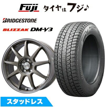 【新品国産車用 5穴114.3車】 スタッドレスタイヤ ホイール4本セット 235/60R18 ブリヂストン ブリザック DM-V3 DMV3 レアマイスター LMスポーツLM-QR 18インチ