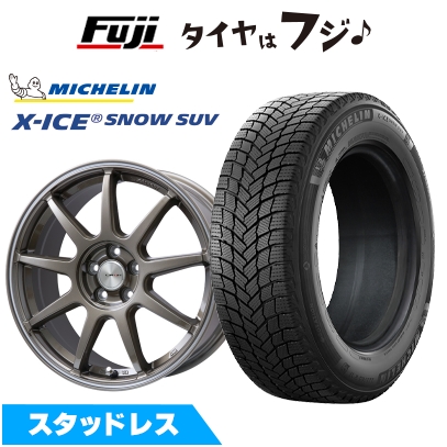新品国産車用 5穴114.3車 スタッドレスタイヤ ホイール4本セット 225/65R17 ミシュラン エックスアイス スノー SUV レアマイスター LMスポーツLM-QR 17インチ