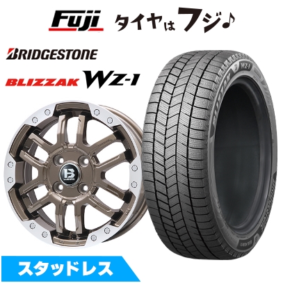 【新品国産車用 5穴114.3車】 スタッドレスタイヤ ホイール4本セット 215/70R16 ブリヂストン ブリザック WZ-1 ビッグウエイ B-LUGNAS FRD 6.5J 16インチ