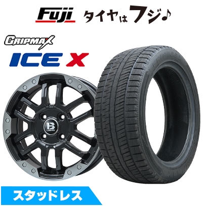Ice X - 新品 軽自動車 ハスラー デリカミニ(4WD) スタッドレスタイヤ 車輪4本仕掛ける 165/60R15 グリップマックス 内燃機関X BSW(押さえる) B-LUGNAS FRD 15in 車、バイク、自転車-自動車