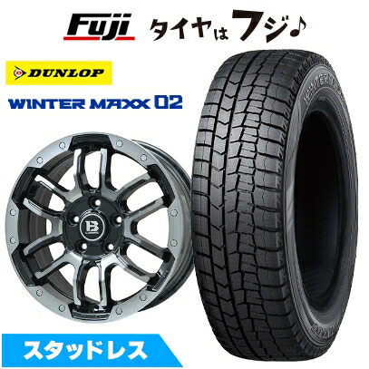 【新品国産車用 5穴114.3車】 スタッドレスタイヤ ホイール4本セット 215/60R17 ダンロップ ウインターマックス 02 WM02 ビッグウエイ B-LUGNAS FRD 17インチ