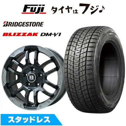 【新品】輸入車用 レネゲード スタッドレスタイヤ ホイール4本セット 215/65R16 ブリヂストン ブリザック DM-V1 DMV1 ビッグウエイ B-LUGNAS FRD 16インチ