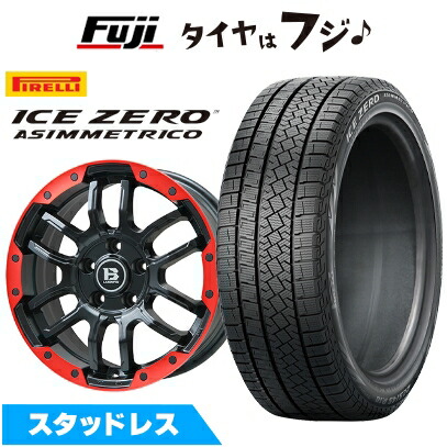 新品国産車用 5穴114.3車 スタッドレスタイヤ ホイール4本セット 235/60R18 ピレリ ウィンター アイスゼロアシンメトリコ ビッグウエイ B-LUGNAS FRD 18インチ