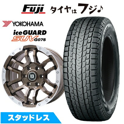 新品 FJクルーザー スタッドレスタイヤ ホイール4本セット 265/70R17 ヨコハマ アイスガード SUV G075 ビッグウエイ B-LUGNAS FRD 17インチ