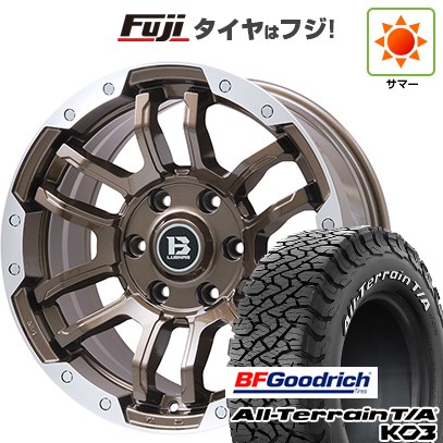 【新品国産車用 6穴139.7車】 夏タイヤ ホイール4本セット 265/65R18 BFグッドリッチ オールテレーンT/A KO3 RWL ビッグウエイ B-LUGNAS FRD 18インチ