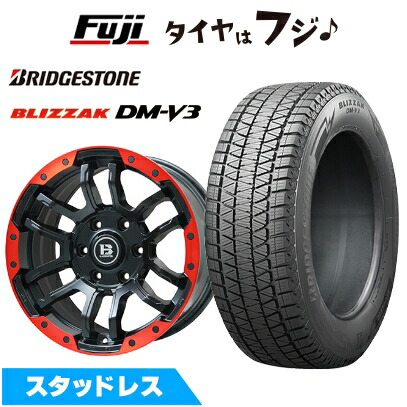 新品 FJクルーザー スタッドレスタイヤ ホイール4本セット 265/70R17 ブリヂストン ブリザック DM-V3 DMV3 ビッグウエイ B-LUGNAS FRD 17インチ