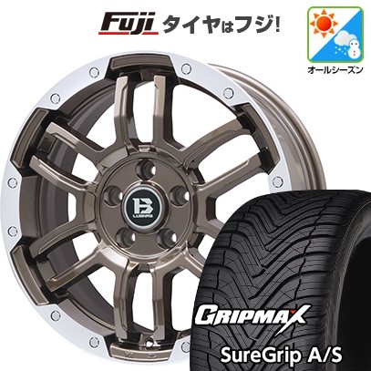 【新品国産車用 5穴114.3車】 オールシーズンタイヤ ホイール4本セット 215/50R18 GRIP MAX シュアグリップ A/S(限定) ビッグウエイ B-LUGNAS FRD 18インチ