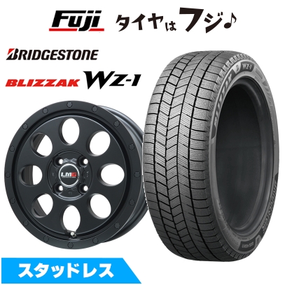 ブリザック - 【新品 軽自動車】エブリイワゴン スタッドレスタイヤ 銀輪4本仕かける 165/60R14 ブリヂストン WZ-1 レアマイスター LMG CS-8 4.5J 14in